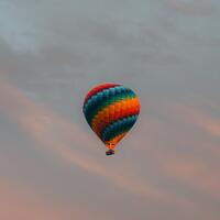 Air balloon flying