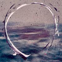 Artistic ring in the sea - an abstract