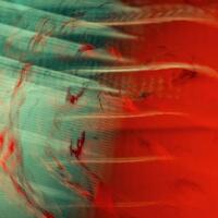 Red and turquoise abstract image