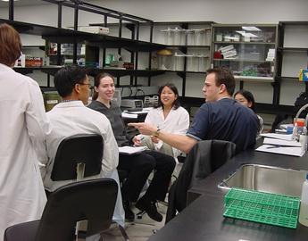 students in lab