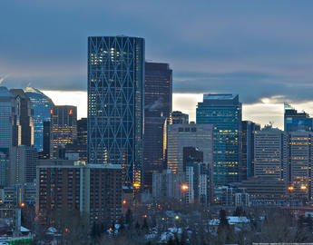 Calgary skyline. 