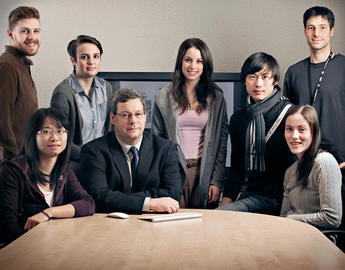 Ricihard Frayne and research trainees at Seaman Family Centre, 2012.