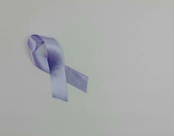 Lavender cancer ribbon